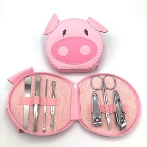 Pink Pig - 7 Piece Manicure Set